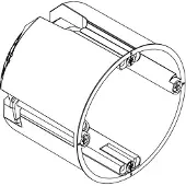 OBO 2003804 Hollewand-apparaatverbindingsdoos (Ø x d) 68 mm x 61 mm 25 stuk(s)