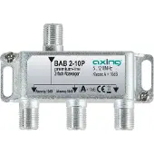 Axing BAB 2-10P, dubbele afbuigklem, 10 dB, kabeltelevisie (CATV), multimedia, DVB-T2, klasse