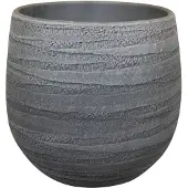 Praxis Bloempot Joyce - Keramiek - Grijs - 36x36x32cm