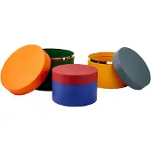 Pols Potten Opbergbox Round Metal Multicolor (Set van 3)