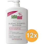 Sebamed 12x Alledag Shampoo Pomp (1000 ml)