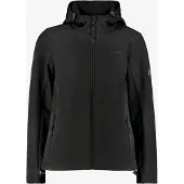 Mountain Peak kinder softshell jas zwart maat 110/116