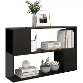 vidaXL Boekenkast 100x24x63 cm bewerkt hout zwart