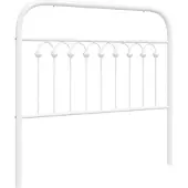 vidaXL Vervangend hoofdbord 100 cm metaal wit