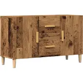 vidaXL Dressoir 100x36x60 cm bewerkt hout oud houtkleurig