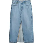 Superdry Denim Split Lange Rok