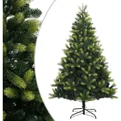 vidaXL Kunstkerstboom met scharnieren en standaard 240 cm
