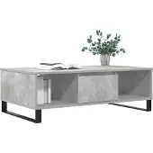 vidaXL Salontafel 104x60x35 cm bewerkt hout betongrijs