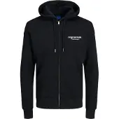 Jack & Jones Sweatvest 'JORVesterbro' zwart / wit