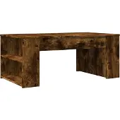 vidaXL Salontafel 102x55x42 cm bewerkt hout gerookt eikenkleurig