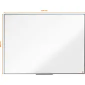 Nobo Essence whiteboard magnetisch gelakt staal 120 x 90 cm