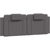 vidaXL Hoofdbordkussen "Viana" 160 cm kunstleer grijs