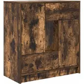 vidaXL Dressoir met lades en deuren 70,5x34x74,5 cm gerookt eiken