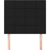 vidaXL Hoofdbord zwart 90x5x118/128 cm stof