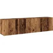 vidaXL Tv-meubels 2 st wandgemonteerd 80x30x41 cm oud houtkleurig