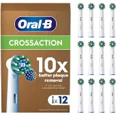 Braun - Pro Cross Action Toothbrush Heads - White - 12 Counts - E