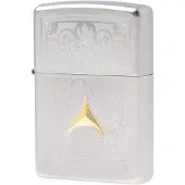 Zippo Design Satin Chrome 60007733, aansteker
