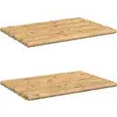 vidaXL Badmatten 2 st 50x35 cm bamboe