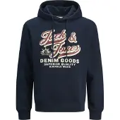 Jack & Jones Sweatshirt 'Logo' donkerblauw / gemengde kleuren