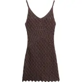 Superdry Crochet Cami Mouwloze Korte Jurk