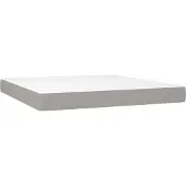 vidaXL Pocketveringmatras medium 160x200x20 cm stof lichtgrijs