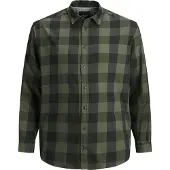 Jack & jones Gingham Plus Size Overhemd Met Lange Mouwen