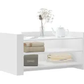vidaXL Salontafel 100x50x50 cm bewerkt hout wit