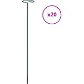 vidaXL Plantenstaken 20 st 40 cm staal donkergroen