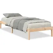 vidaXL Bedframe extra lang zonder matras massief grenenhout 80x210 cm