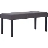 vidaXL Bankje 106 cm kunstleer grijs