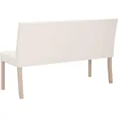 vidaXL Bankje 139,5 cm kunstleer crème