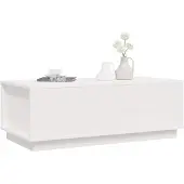 vidaXL Salontafel 100x50x35 cm massief grenenhout wit