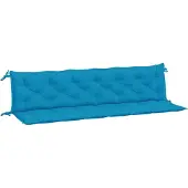 vidaXL Tuinbankkussens 2 st 200x50x7 cm oxford stof lichtblauw