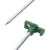 vidaXL Tentharingen 24 st 7 mm 25 cm gegalvaniseerd staal polypropeen