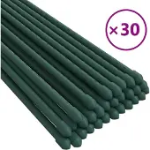 vidaXL Plantenstaken 30 st 90 cm staal groen