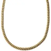 Lucleon 12 mm Goudkleurige Stalen Ketting