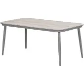 Garden Impressions Lagan lounge dining tafel 160x90 cm - taupe-light teak vironwood
