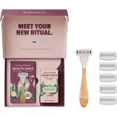 Bamboovement Scheermes Vrouwen - Bamboe Houder & 6 Cartridges - Voordeelset
