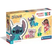 Clementoni My First Puzzles Stitch - 4 Kinderpuzzels met 3 tot 12 Stukjes - Disney Puzzels & Legpuzzels - Eerste Puzzel voor Peuters en Jonge Kinderen