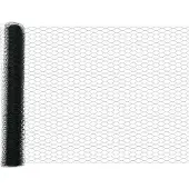 vidaXL Hexagon Hek 1,4 x 25 m PVC Groen