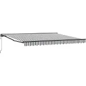 vidaXL Zonnescherm Frame Antraciet en Wit 400 × 300 cm