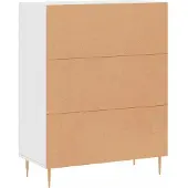 vidaXL Dressoir 69,5x34x90 cm bewerkt hout wit