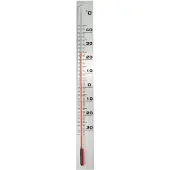 Nature muurthermometer aluminium - 37 x 3,8 cm