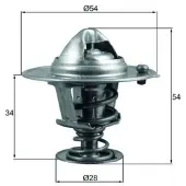 MAHLE ORIGINAL TX 206 88D Thermostaat, koelvloeistof