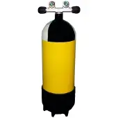Metalsub 2 Outlets Line 15l 232 2026 Scuba Tank Geel,Zwart