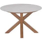 Garden Impressions Lowland Tuintafel Napoli Sand dia. 120 cm