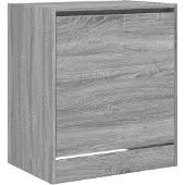 vidaXL Schoenenkast 60x42x69 cm bewerkt hout grijs sonoma eikenkleurig