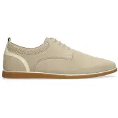 No Stress Beige suède veterschoenen | Maat 44
