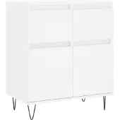 vidaXL Dressoir 60x35x70 cm bewerkt hout wit