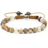 Karma Armband Spiral Glaze Gold Crystal